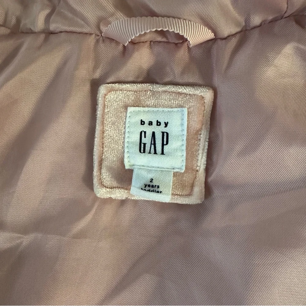 GAP Baby 2T Blush Pink Puffer Jacket - Picture 3 of 3